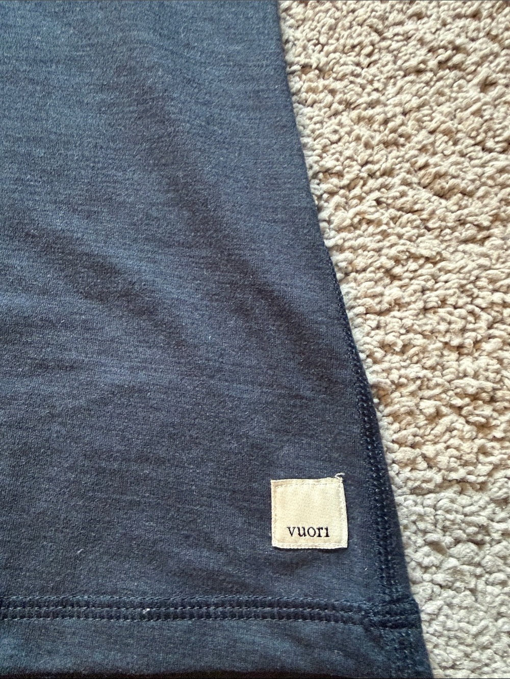 Vuori Women's Dark Navy Racerback Tank Top - Picture 2 of 4